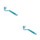 thumbnail image 1 of Cepillo de baño Moyic cepillos de limpieza de mango largo curvo Azul 2Conjunto, 1 of 6