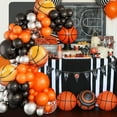 thumbnail image 5 of SKTMH 90Pcs Basketball Balloon Garland Basketball Party Decorations Black Orange Silver Balloon Arch Basketball Balloons Sports Balloons Basketball Birthday Party Decorations Sports Party Decorations, 5 of 6