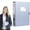 Light Blue, variant on Back to Schol! Ghxbdy Thickened Archive Box Plastic File Box - Large Capacity Document Storage Box for Office, 7.5cm Folding, Pink