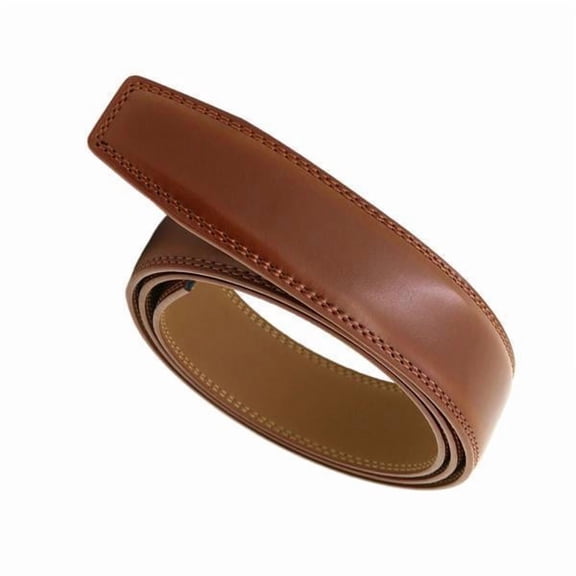 freneci 2-4pack 120cm High Quality Leather Belt Strap Without Automatic Buckle for Men 4 Pcs
