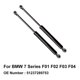 thumbnail image 1 of Hood Lift Cylinder Gas Pressurized Spring 51237289753 For Bmw 7 Series F01 F02 F03 F04 730d 730i 740i 750i 730li 740li 750li, 1 of 1