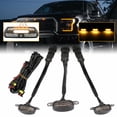 thumbnail image 2 of 3X Smoked Lens Amber LED Front Grille Running Light Lamp For Ford F-150 Raptor _, 2 of 5
