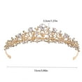 thumbnail image 2 of Maytalsory Couronne de Mariée en Strass Style Rétro pour Élégance Classique Style Rétro Cristaux Couronne de Princesse Argent, 2 of 6