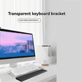 thumbnail image 2 of Acrylic Keyboard Stand Transparent Ergonomic Tilt Riser for Improved Typing - Desk Laptop Feet Lifter B, 2 of 4