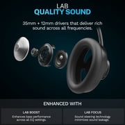 JLab JBuds Open Wireless Headphones, Cloud Foam Comfort, 24Hr Battery, Open-Ear, Black