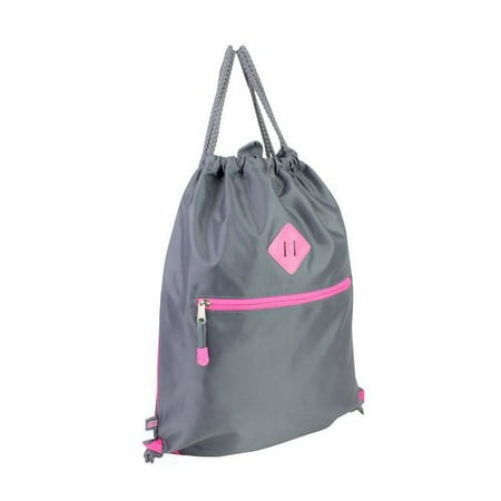 Eastsport Drawstring Sling, Gray/Pink