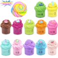 thumbnail image 3 of 12pcs Cartoon Ocean, Product Capacity: 30mlx12 Cotton Mud Color Mud Set Puff Glue Toy, 3 of 8