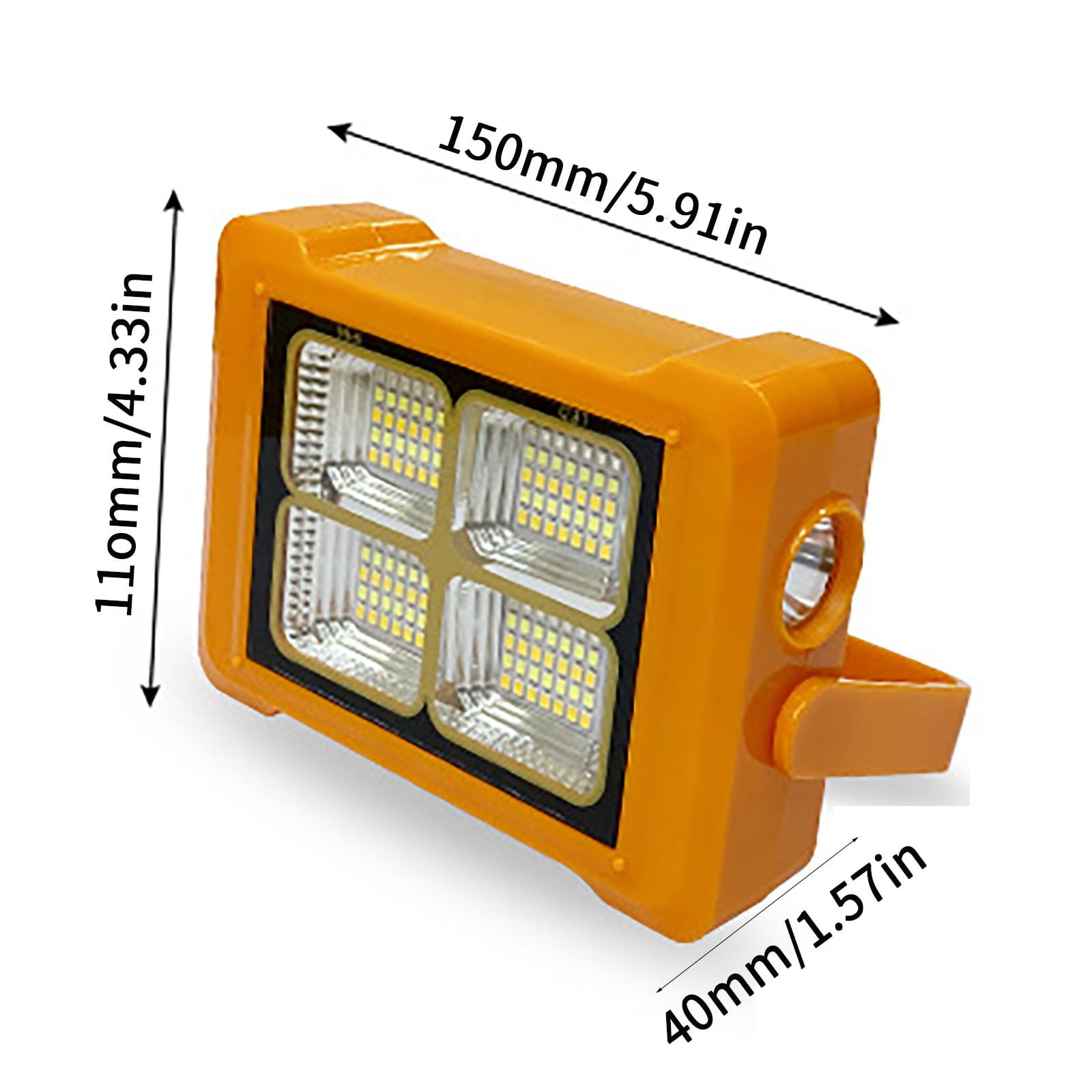 Infidev Portable Solar Work Lamp with USB Charging and Emergency Power for Outdoor Camping, Waterproof and High Brightness Light