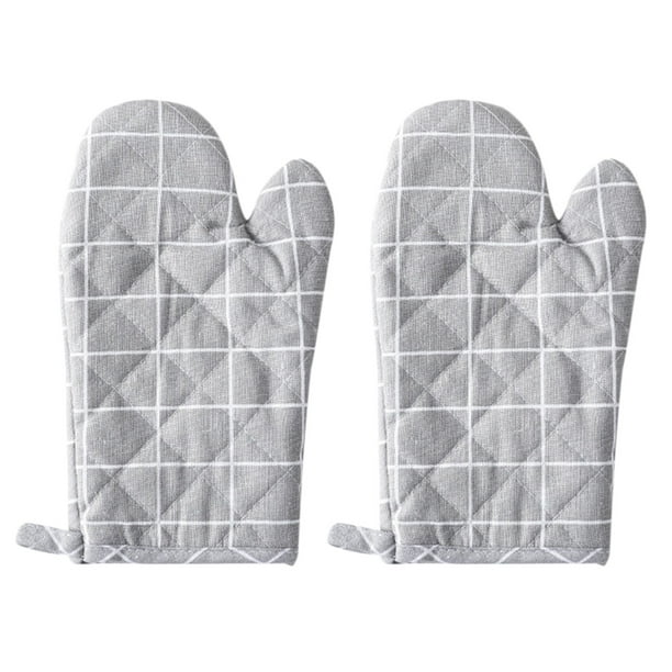 Xihbxyly Artículos en liquidación en oferta 2 guantes para horno, guantes para parrilla, guantes de cocina resbaladizos para cocinar, hornear y asar a la parrilla