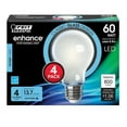 thumbnail image 2 of Feit Electric Enhance LED 8.8 W (60 W Equivalent) Daylight Light Bulbs, A19 Med E26 Base, Dim (4 Pk), 2 of 2