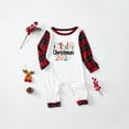 thumbnail image 2 of Penkiiy Family Christmas Pajamas Matching Sets 2024 Cute Couples Pjs Long Sleeve Holiday Jammies Xmas Loungewear Sleevewear 6 Months Red, 2 of 6