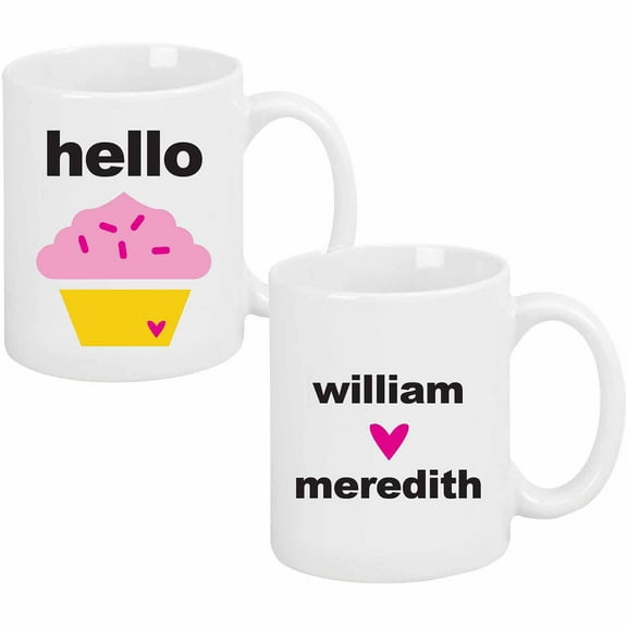 Personalized Hello Cupcake Coffee Mug