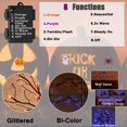 thumbnail image 2 of Luces tipo guirnalda de Halloween BAOLITVINE, 48 L, LED naranja/morado, 6 pies, 2 of 8