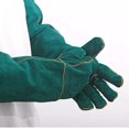 thumbnail image 5 of Guantes antimordeduras para animales, guantes de trabajo de seguridad de cuero para baño, aseo, manipulación de perros, gatos, pájaros, serpientes, lagartos, reptiles - Protectores, 5 of 5