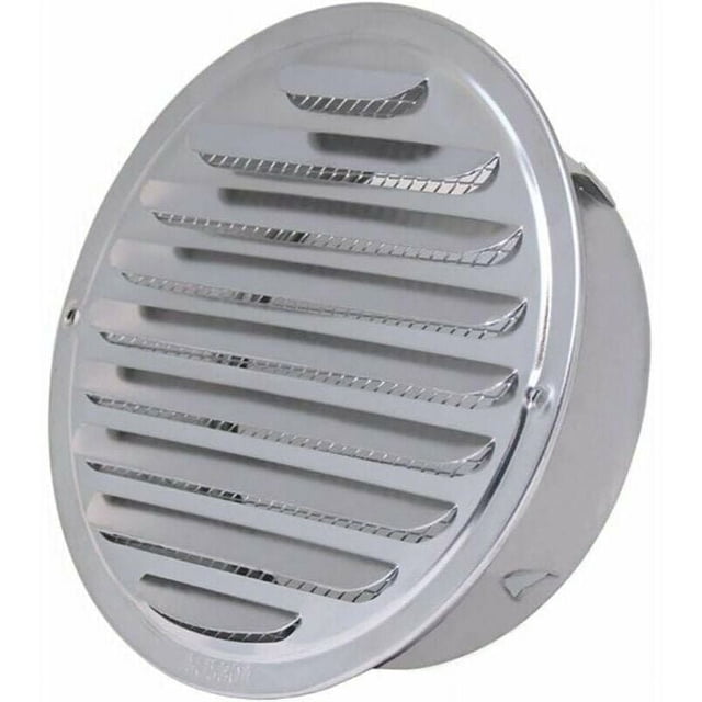 Rejilla de ventilación de acero inoxidable con rejilla de ventilación, cubierta de ventilación redonda para montaje en pared, mejora la circulación del aire, evita la entrada de animales pequeños,