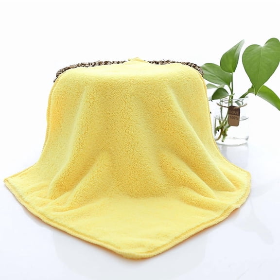 XmhyTop 10 Pack Yellow Reusable Face Wash Cloths, 3030CM Soft Microfiber Makeup Remover Towels, Gentle Daily Skincare Cloths for Women