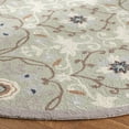 thumbnail image 6 of SAFAVIEH Chelsea Odetta Floral Wool Area Rug, Sage/Ivory, 3'9" x 5'9", 6 of 7