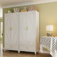 thumbnail image 6 of NadooLite 71"H White Metal Storage Cabinet with Adjustable Shelves, 2 Doors & 1 Drawers, Multi-Use Organizer for Garage,Dining,Bath,Laundry,Pantry, 6 of 10