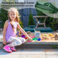 thumbnail image 2 of Dustproof Sandbox Cover, Hexagonal Sandbox Cover with Drawstring, 2 of 5