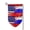 Fillet, variant on Russian America Flag Garden Flag Double Sided Small Flag Yard Home Decorative Flags Banner 12.5 x 18 Inch Square
