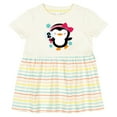 thumbnail image 3 of Inktastic 2nd Birthday Cute Penguin 2 Year Old Girl Girls Baby Dress, 3 of 5