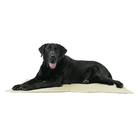 FurHaven Pet Cooling Pad | Pupicicle Cool Gel Pet Pad, Tan, (Best Cooling Pads For Large Dogs)