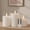 Clear Glass, variant on Grey Fake Candles Battery Operated, Flickering Flameless Candles with Timer and Remote, Glass LED Electric Pillar Candles Set of 3 for Home Coffee Table Bathroom Decor