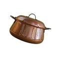 thumbnail image 4 of Olla de cobre puro, sartenes de inducción, asas dobles gruesas, utensilios de cocina de cobre hechos a mano, sartén para estofado, olla para sopa para 4L, 4 of 8