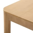 thumbnail image 5 of Plank+Beam 72" Modern Rounded Solid Wood Dining Table Set with 2 Benches, Blonde, 5 of 9