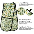 thumbnail image 2 of Yayeee Double Oven Mitt Kitchen Heat Resistant Baking 35" x7" Quilted Glove, Olive Leaf, 2 of 6