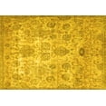 thumbnail image 1 of Ahgly Company Machine Washable Indoor Rectangle Persian Yellow Traditional Area Rugs, 4' x 6', 1 of 4