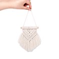 thumbnail image 4 of Juego de 5 mini tapices de macramé para decoración de pared, hechos a mano, con borlas para el hogar, el apartamento y la oficina, perfecto acento bohemio chic, 4 of 7