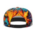 thumbnail image 2 of Hirioo Colorful Paint Print for Baseball Cap Men Cap Flat Brim for Men Women Teens Adjustable Baseball Cap, 2 of 7