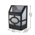 thumbnail image 5 of (2 Pack) Outdoor Solar Wall Lights, EpicGadget Solar Led Waterproof Lighting for Deck, Fence, Patio, Front Door, Stair, Landscape, Yard and Driveway Path (Warm White), 5 of 7