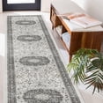 thumbnail image 3 of Hallway Washable Runner Rug - 2'6x14 Kitchen Rugs Entryway Vintage Soft Floor Mat Non Slip Indoor Farmhouse Carpet For Bathroom Living Room Bedroom (2'6''x14'  Grey), 3 of 7