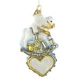 thumbnail image 2 of Huras Babys First Christmas Glass Ornament Rocking Horse 1St S243 Blue, 2 of 3