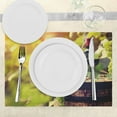 thumbnail image 3 of Ambesonne Wine Place Mats Set of 4, Agriculture Country Drink, Standard Size, Pale Green Black Brown, 3 of 6