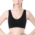 thumbnail image 5 of 3-Pack Women's Plus-size Seamless Underwear, Breathable Yoga Underwear, Wireless Strap Pads, Push-up Underwear with Removable Pads, 5 of 9