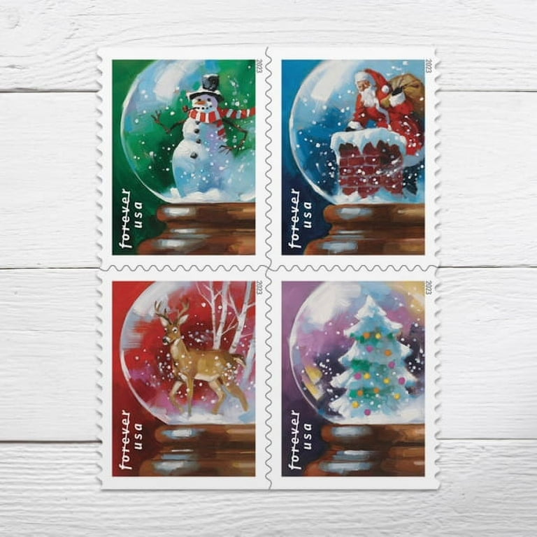  Sparkling Holiday Forever Postage Stamp 1 Books of 20 First  Class US Postal Christmas Celebrations Wedding Anniversary Party Traditions  (20 Stamps) : Office Products