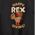 thumbnail image 3 of Instant Message - Happy Rex Giving - Toddler & Youth Crewneck Fleece Sweatshirt, 3 of 6