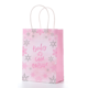 thumbnail image 4 of Bolsa de regalo romántica con flores rosas, bolsa de regalo con forma de castillo y corona, bolso de mano con flores, regalo, interior espacioso, uso versátil, 4 of 6