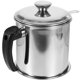 thumbnail image 1 of Colador de aceite de acero inoxidable de 1,2 l, recipiente para grasa, recipiente para almacenar aceite, contenedor de grasa con colador y tapa., 1 of 8