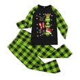 thumbnail image 2 of Conjuntos de pijamas navideños familiares a juego Grinch 2024, pijama de Grinch con parte superior y pantalones de pijama a cuadros, pijama de Grinch para niños y adultos para la familia, 2 Años, 2 of 3