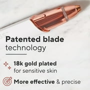 Finishing Touch Flawless Brows Eyebrow Hair Remover for Women, Electric Eyebrow Razor for Women with LED Light for Instant and Painless Hair Removal