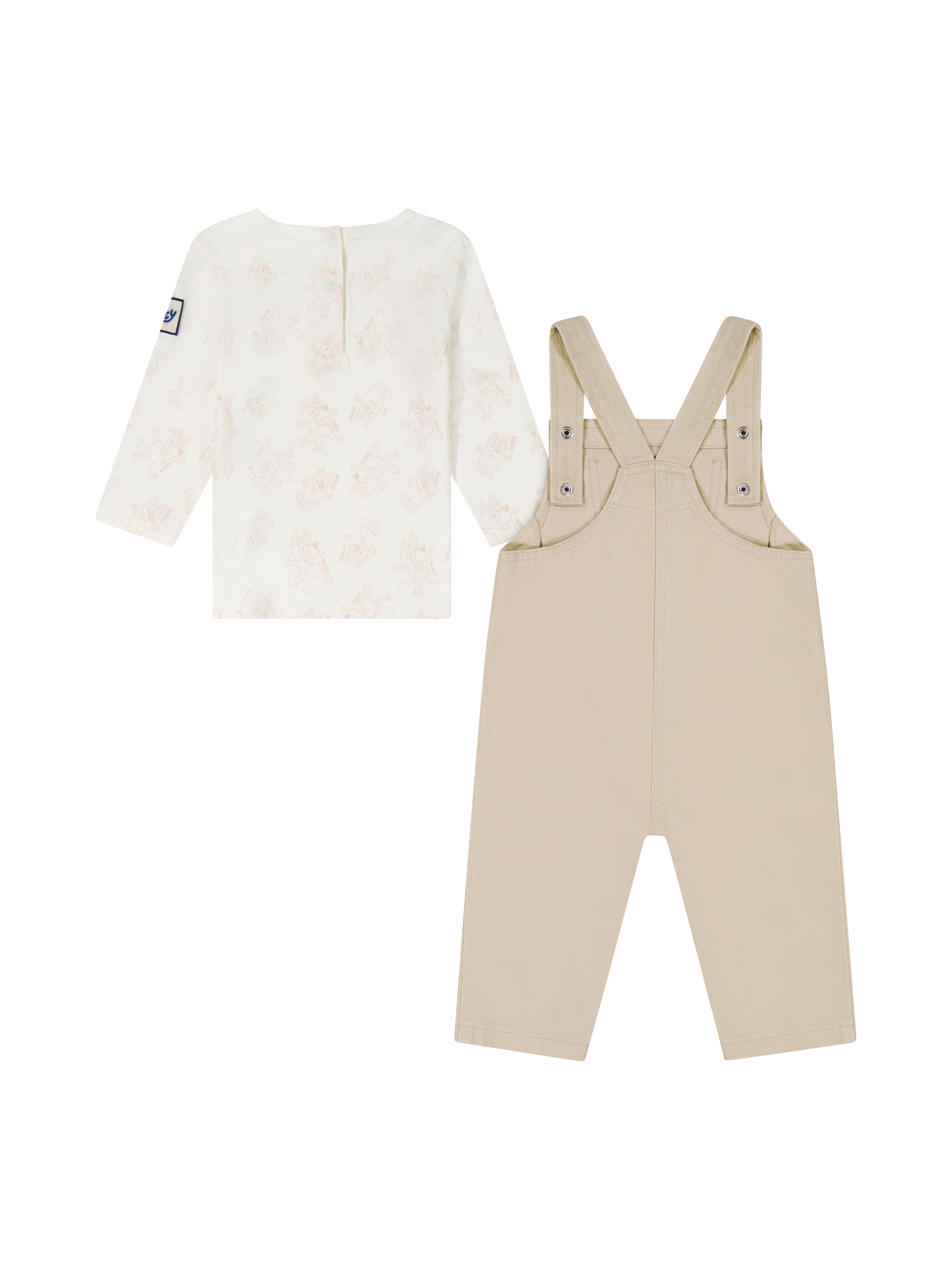 Bluey Baby Boy 2 Piece Overall Set, Sizes 0-24 Months