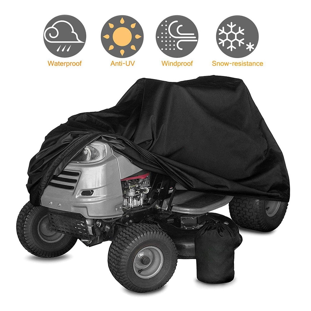 Fit Deck up to 72"/55" Universal Waterproof Riding Lawn Mower Tractor Cover Heavy Duty Garden