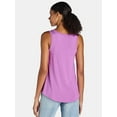 thumbnail image 3 of Time and Tru Women's Hi-Low Tank Top, Sizes S-XXXL, 3 of 5