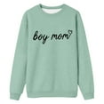 thumbnail image 2 of Boy Mom Sweatshirts for Women 2025 Long Sleeve Crewneck Drop Shoulder Boy Mama Graphic Sweatshirt Pullover Tops, 2 of 3