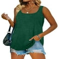 thumbnail image 1 of CHOK Été Femmes Débardeurs U Cou Casual Chemises Sans Manches Fluides pour les Femmes, 1 of 8