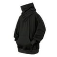 thumbnail image 5 of TBWNWG Mens Jacket,Oversized High Neck Pullover Hoodie Casual Streetwear For Youth Fashion Sweater Jacket,Size 3XL, 5 of 5